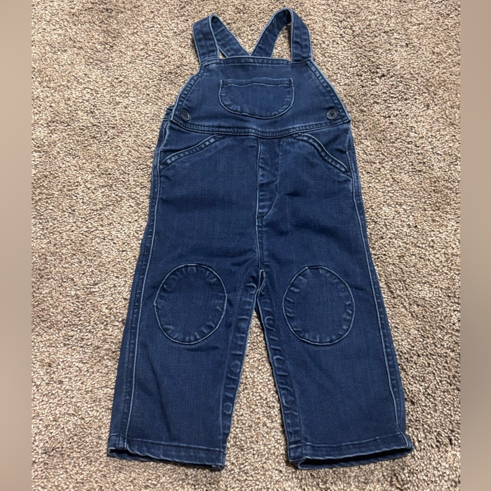 Hanna Andersson Soft Denim Overalls Size 18/24 Months